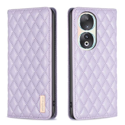 Diamond Lattice Magnetic Leather Flip Phone Case, For Honor X6a, For Honor 90 Lite/X50i, For Honor 90 Pro, For Honor 90 5G