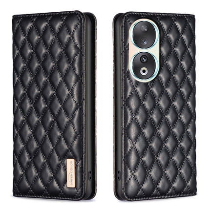 Diamond Lattice Magnetic Leather Flip Phone Case, For Honor X6a, For Honor 90 Lite/X50i, For Honor 90 Pro, For Honor 90 5G