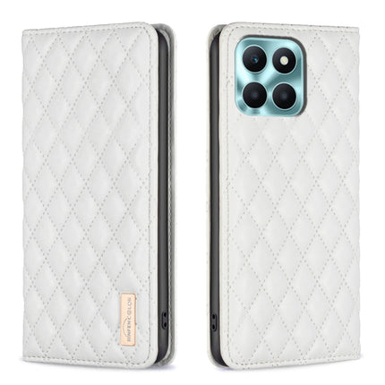 Diamond Lattice Magnetic Leather Flip Phone Case, For Honor X6a, For Honor 90 Lite/X50i, For Honor 90 Pro, For Honor 90 5G