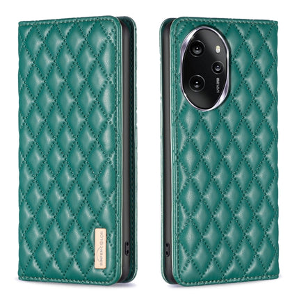 Diamond Lattice Magnetic Leather Flip Phone Case, For Honor X9b/Magic6 Lite 5G, For Honor X7b, For Honor 100 Pro, For Honor 100