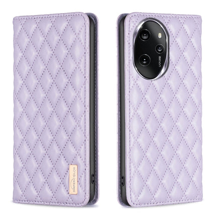 Diamond Lattice Magnetic Leather Flip Phone Case, For Honor X9b/Magic6 Lite 5G, For Honor X7b, For Honor 100 Pro, For Honor 100