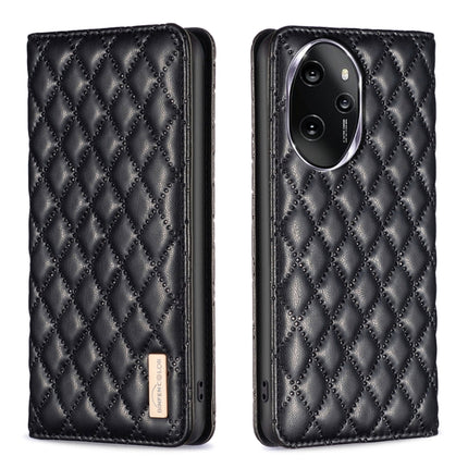 Diamond Lattice Magnetic Leather Flip Phone Case, For Honor X9b/Magic6 Lite 5G, For Honor X7b, For Honor 100 Pro, For Honor 100