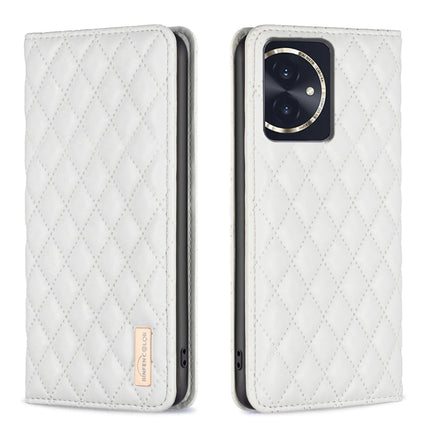 Diamond Lattice Magnetic Leather Flip Phone Case, For Honor X9b/Magic6 Lite 5G, For Honor X7b, For Honor 100 Pro, For Honor 100