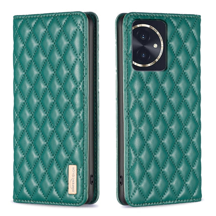 Diamond Lattice Magnetic Leather Flip Phone Case, For Honor X9b/Magic6 Lite 5G, For Honor X7b, For Honor 100 Pro, For Honor 100
