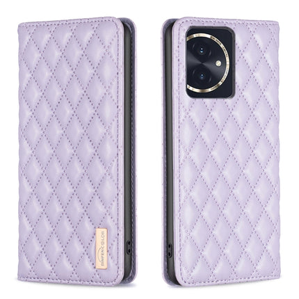 Diamond Lattice Magnetic Leather Flip Phone Case, For Honor X9b/Magic6 Lite 5G, For Honor X7b, For Honor 100 Pro, For Honor 100