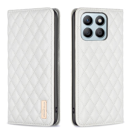 Diamond Lattice Magnetic Leather Flip Phone Case, For Honor 600 Global, For Honor X6b, For Honor 200 Lite Global, For Honor X8b