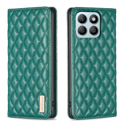 Diamond Lattice Magnetic Leather Flip Phone Case, For Honor 600 Global, For Honor X6b, For Honor 200 Lite Global, For Honor X8b