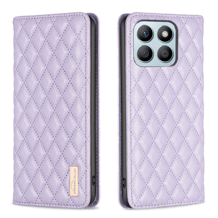 Diamond Lattice Magnetic Leather Flip Phone Case, For Honor 600 Global, For Honor X6b, For Honor 200 Lite Global, For Honor X8b