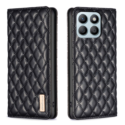 Diamond Lattice Magnetic Leather Flip Phone Case, For Honor 600 Global, For Honor X6b, For Honor 200 Lite Global, For Honor X8b