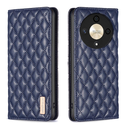Diamond Lattice Magnetic Leather Flip Phone Case, For Honor X9b/Magic6 Lite 5G, For Honor X7b, For Honor 100 Pro, For Honor 100