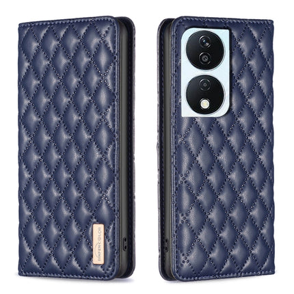 Diamond Lattice Magnetic Leather Flip Phone Case, For Honor X9b/Magic6 Lite 5G, For Honor X7b, For Honor 100 Pro, For Honor 100