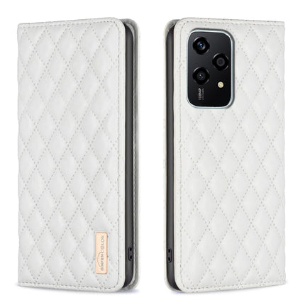 Diamond Lattice Magnetic Leather Flip Phone Case, For Honor 600 Global, For Honor X6b, For Honor 200 Lite Global, For Honor X8b