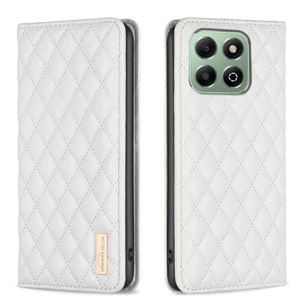 Diamond Lattice Magnetic Leather Flip Phone Case, For Honor 600 Global, For Honor X6b, For Honor 200 Lite Global, For Honor X8b