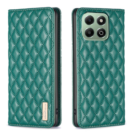 Diamond Lattice Magnetic Leather Flip Phone Case, For Honor 600 Global, For Honor X6b, For Honor 200 Lite Global, For Honor X8b