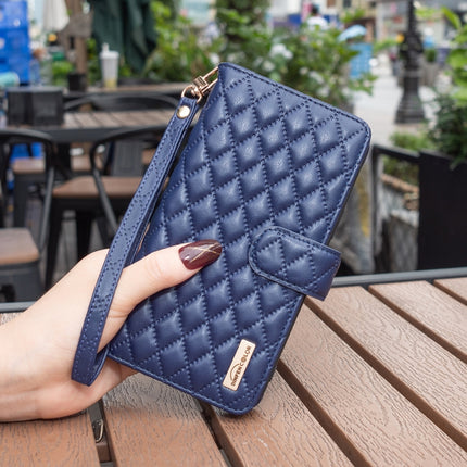 Diamond Lattice Zipper Wallet Leather Flip Phone Case, For Honor 100 Pro, For Honor 100, For Honor X6a, For Honor 90 Lite / X50i