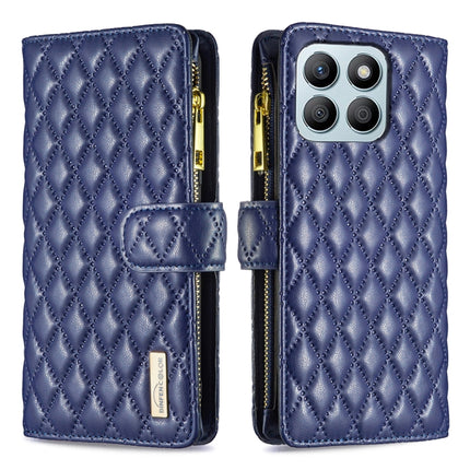 Diamond Lattice Zipper Wallet Leather Flip Phone Case, For Honor 600 Global, For Honor X8b, For Honor X9b / Magic6 Lite 5G, For Honor X7b