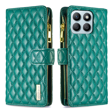 Diamond Lattice Zipper Wallet Leather Flip Phone Case, For Honor 600 Global, For Honor X8b, For Honor X9b / Magic6 Lite 5G, For Honor X7b