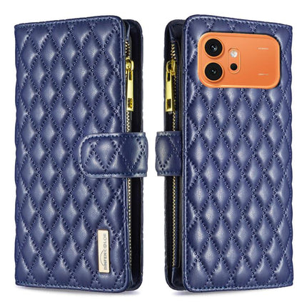 Diamond Lattice Zipper Wallet Leather Flip Phone Case, For Honor 600 Global, For Honor X8b, For Honor X9b / Magic6 Lite 5G, For Honor X7b