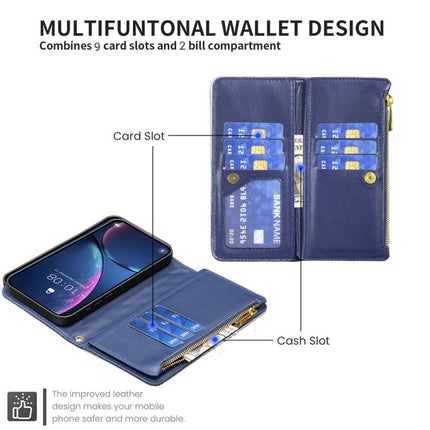 Diamond Lattice Zipper Wallet Leather Flip Phone Case, For Honor 600 Global, For Honor X8b, For Honor X9b / Magic6 Lite 5G, For Honor X7b