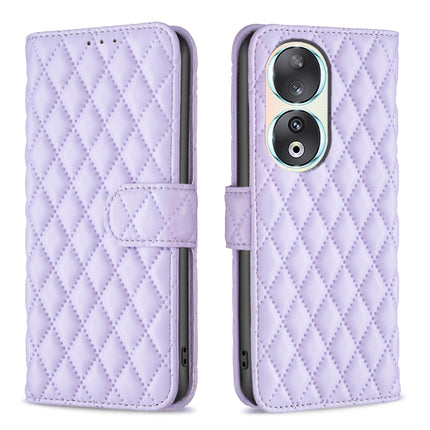 Diamond Lattice Wallet Flip Leather Phone Case, For Honor 90 Pro, For Honor 90 5G, For Honor X7a