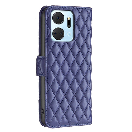 Diamond Lattice Wallet Flip Leather Phone Case, For Honor X7a