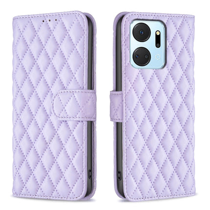 Diamond Lattice Wallet Flip Leather Phone Case, For Honor 90 Pro, For Honor 90 5G, For Honor X7a
