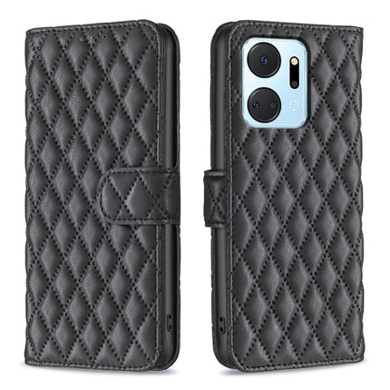 Diamond Lattice Wallet Flip Leather Phone Case, For Honor 90 Pro, For Honor 90 5G, For Honor X7a