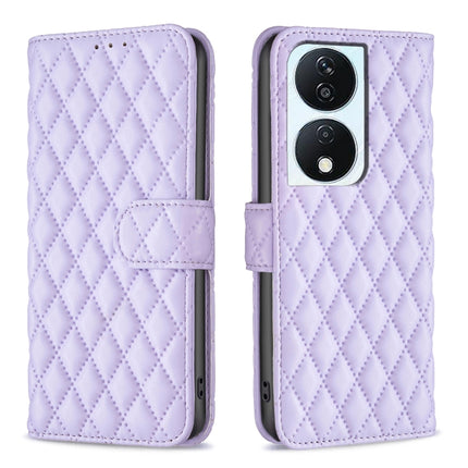 Diamond Lattice Wallet Flip Leather Phone Case, For Honor 200 Lite Global, For Honor X8b, For Honor X9b/Magic6 Lite 5G, For Honor X7b