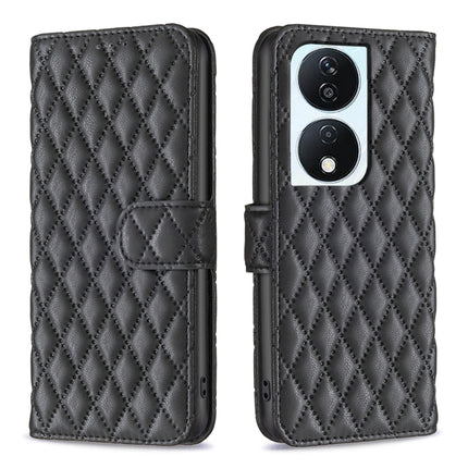 Diamond Lattice Wallet Flip Leather Phone Case, For Honor 200 Lite Global, For Honor X8b, For Honor X9b/Magic6 Lite 5G, For Honor X7b