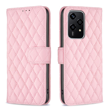 Diamond Lattice Wallet Flip Leather Phone Case, For Honor 200 Lite Global, For Honor X8b, For Honor X9b/Magic6 Lite 5G, For Honor X7b