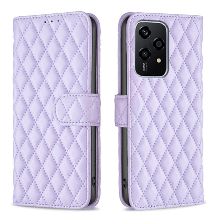 Diamond Lattice Wallet Flip Leather Phone Case, For Honor 200 Lite Global, For Honor X8b, For Honor X9b/Magic6 Lite 5G, For Honor X7b