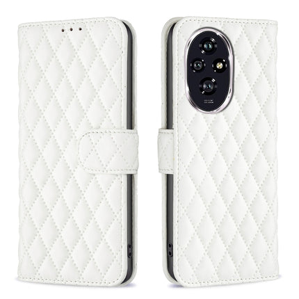Diamond Lattice Wallet Flip Leather Phone Case, For Honor 600 Global, For Honor X6b, For Honor 200, For Honor 200 Pro