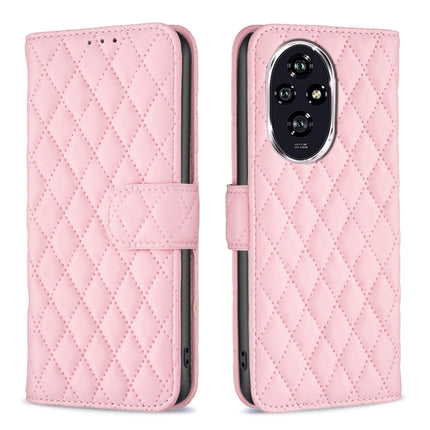 Diamond Lattice Wallet Flip Leather Phone Case, For Honor 600 Global, For Honor X6b, For Honor 200, For Honor 200 Pro