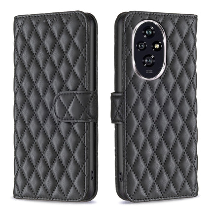 Diamond Lattice Wallet Flip Leather Phone Case, For Honor 600 Global, For Honor X6b, For Honor 200, For Honor 200 Pro