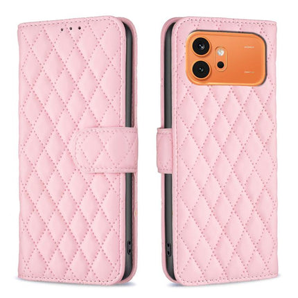 Diamond Lattice Wallet Flip Leather Phone Case, For Honor 600 Global, For Honor X6b, For Honor 200, For Honor 200 Pro