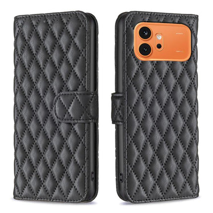Diamond Lattice Wallet Flip Leather Phone Case, For Honor 600 Global, For Honor X6b, For Honor 200, For Honor 200 Pro
