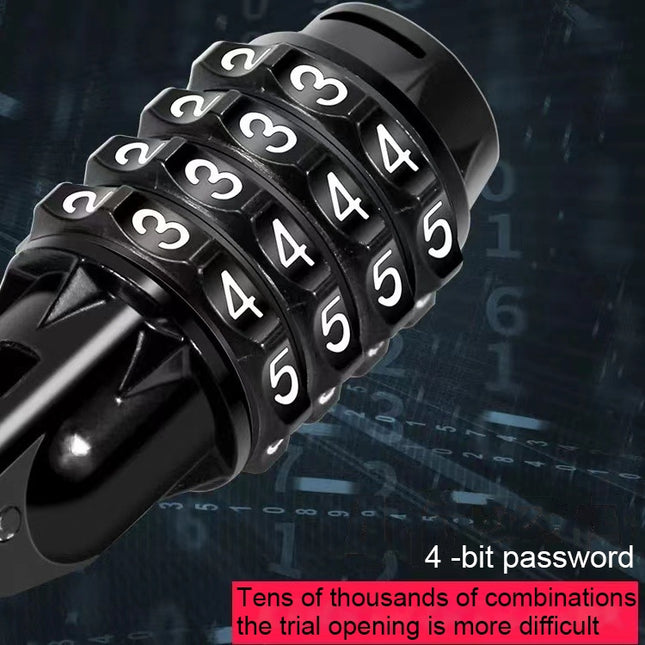 Portable Bicycle Lock Anti-theft Password Lock, 4 Digit