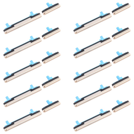 10pcs Power Button + Volume Control Button, For Samsung Galaxy J2 Core SM-J260, For Samsung Galaxy J4 SM-J400, For Samsung Galaxy J2 Pro 2018 SM-J250, For Samsung Galaxy A8 2018 SM-A530, For Samsung Galaxy A8+ 2018 SM-A730
