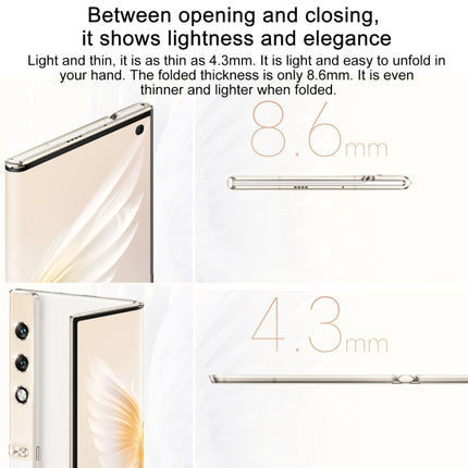 Honor V Purse 5G, Side Fingerprint, 7.71 inch + 6.45 inch MagicOS 7.2 Qualcomm Snapdragon 778G Octa Core, Network: 5G, OTG, NFC, Not Support Google Play