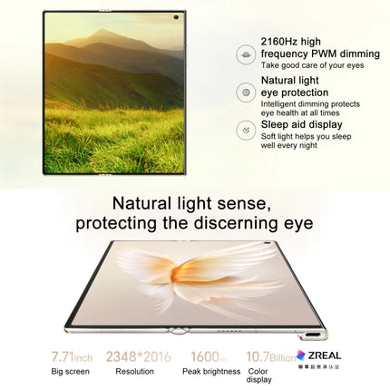 Honor V Purse 5G, Side Fingerprint, 7.71 inch + 6.45 inch MagicOS 7.2 Qualcomm Snapdragon 778G Octa Core, Network: 5G, OTG, NFC, Not Support Google Play