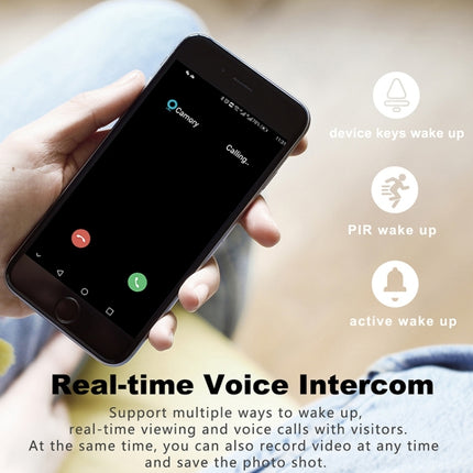 T30 Tuya Smart WiFi Visual Dingdong Doorbell with Battery Supports Two-Way Intercom & Night Vision