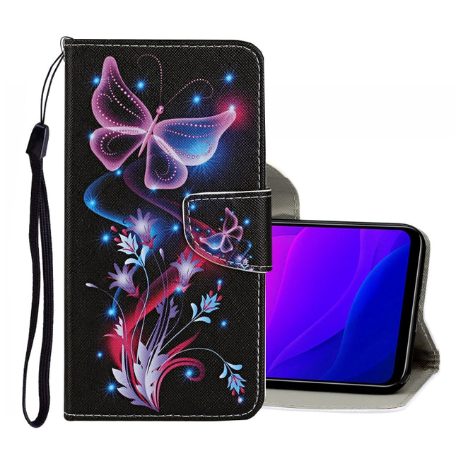 Colored Drawing Pattern Horizontal Flip Leather Case with Holder & Card Slots & Wallet, For Xiaomi Mi 10 Lite 5G, For Xiaomi Mi Note 10 Lite