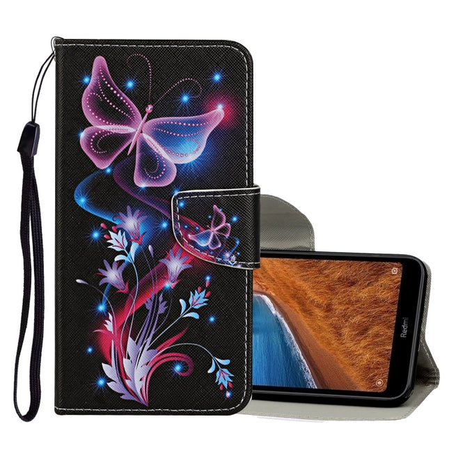 Colored Drawing Pattern Horizontal Flip Leather Case with Holder & Card Slots & Wallet, For Xiaomi Redmi 8A, For Xiaomi Redmi 9