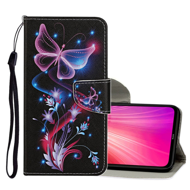 Colored Drawing Pattern Horizontal Flip Leather Case with Holder & Card Slots & Wallet, For Xiaomi Redmi Note 8 Pro, For Xiaomi Redmi Note 9