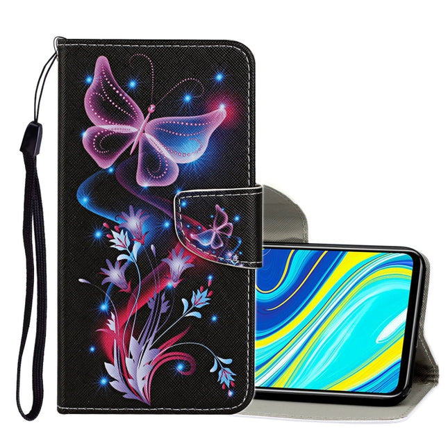 Colored Drawing Pattern Horizontal Flip Leather Case with Holder & Card Slots & Wallet, For Xiaomi Redmi Note 9 Pro, For Xiaomi Redmi Note 7