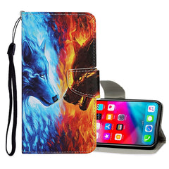 Colored Drawing Pattern Horizontal Flip Leather Case with Holder & Card Slots & Wallet, For iPhone XS Max