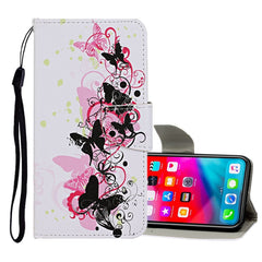 Colored Drawing Pattern Horizontal Flip Leather Case with Holder & Card Slots & Wallet, For iPhone XS Max