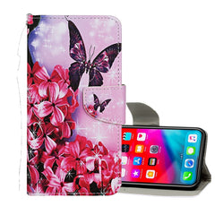 Colored Drawing Pattern Horizontal Flip Leather Case with Holder & Card Slots & Wallet, For iPhone XS Max