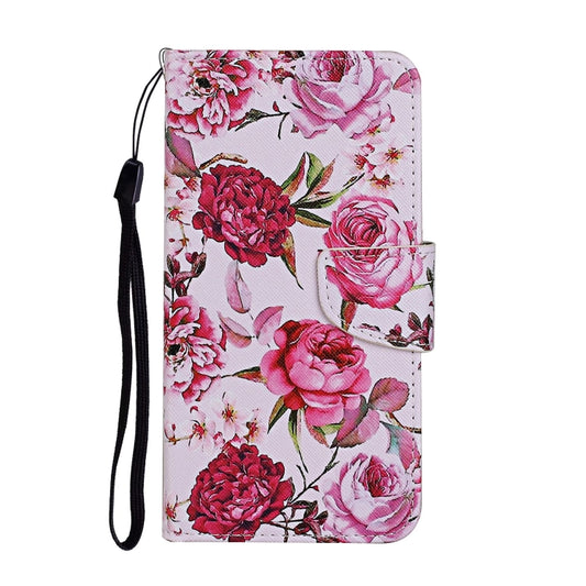 Estuche de cuero con tapa horizontal con patrón de dibujo de colores, ranuras para tarjetas y billetera, para iPhone XR