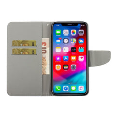 Colored Drawing Pattern Horizontal Flip Leather Case with Holder & Card Slots & Wallet, For iPhone XS Max